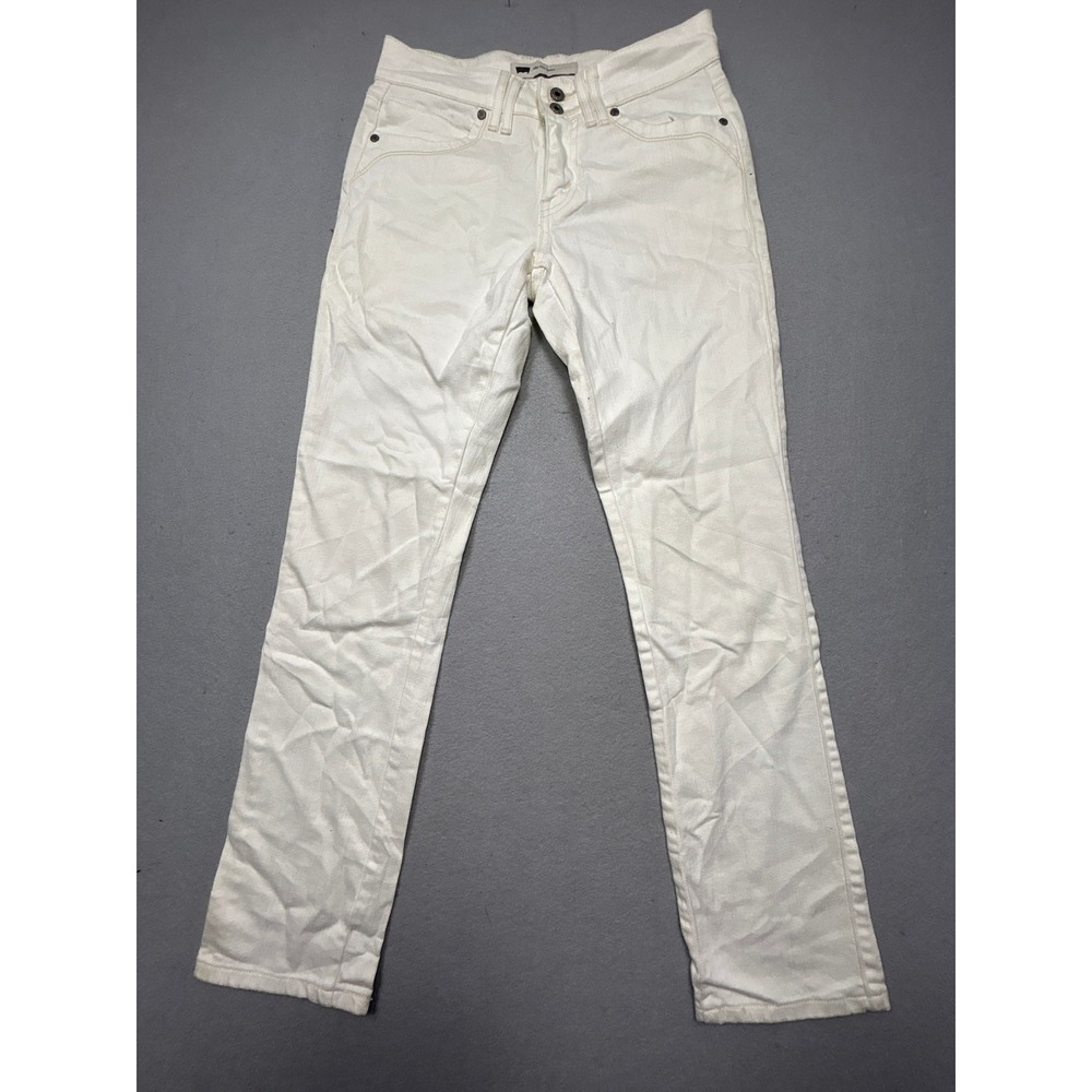 Levi's Mid Rise Skinny Jeans Denim White 28 Womens